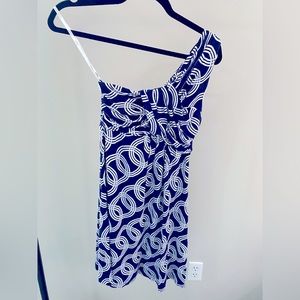 Tart.  One shoulder short navy dress size small